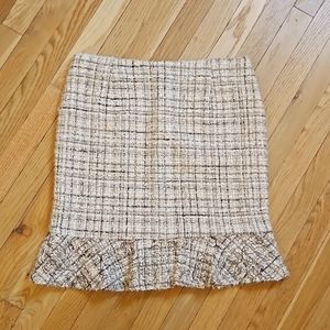 Tweed skirt, made in France, size EU 44 (US 8)